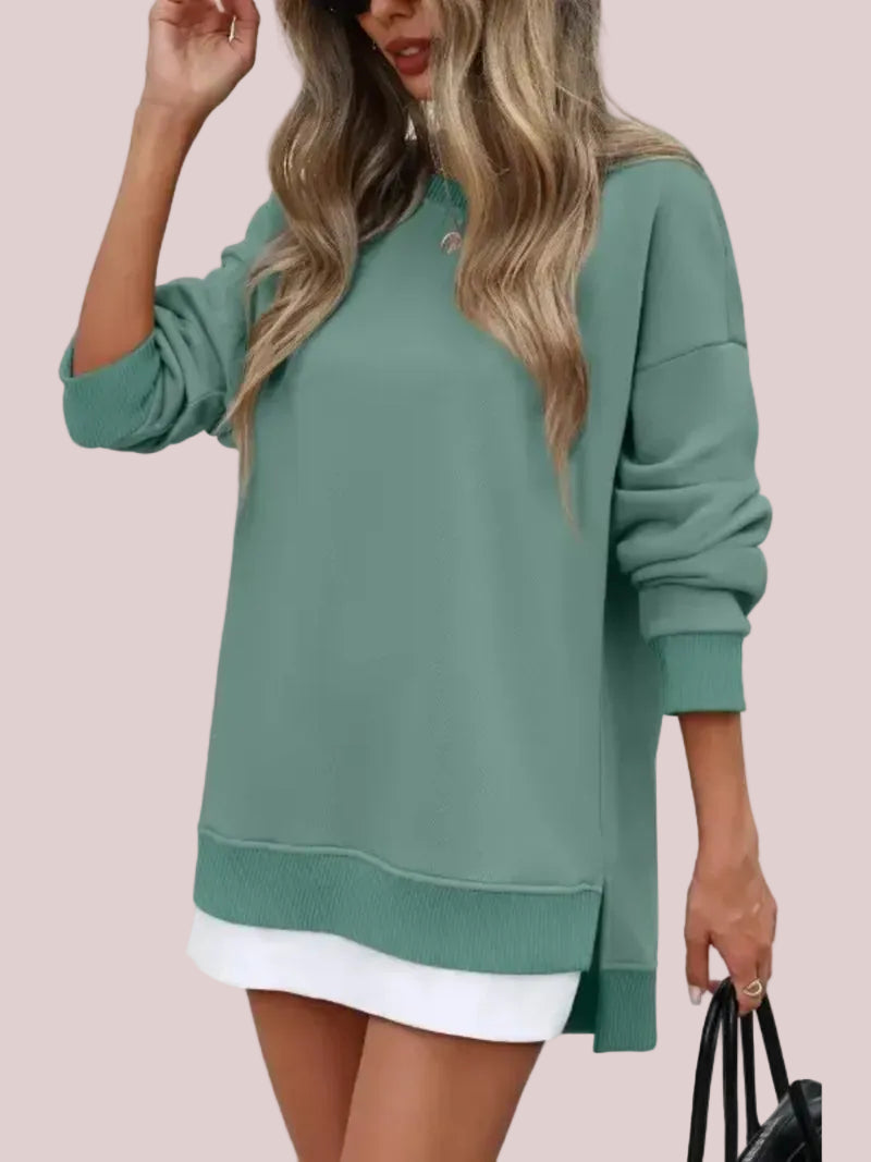 Women's Casual Fall Oversized Crewneck Sweatshirt