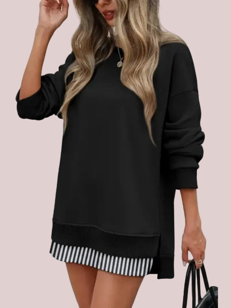 Women's Casual Fall Oversized Crewneck Sweatshirt