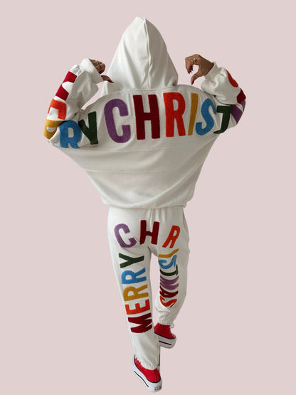 Women's Christmas Graphic Jogger Set