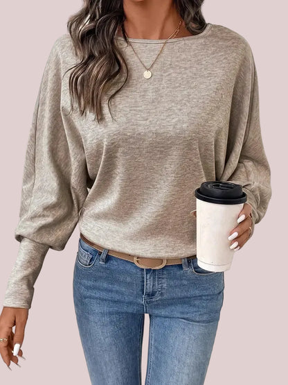Women's Batwing Long Sleeve Casual Top