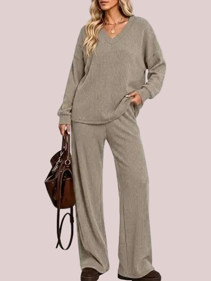 Women's 2-Piece Basic Casual Clothing Set