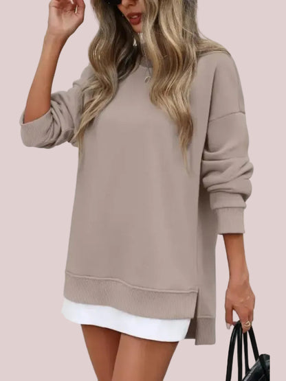 Women's Casual Fall Oversized Crewneck Sweatshirt