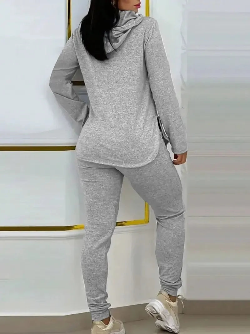 Women's Hooded 2 Piece Matching Outfit