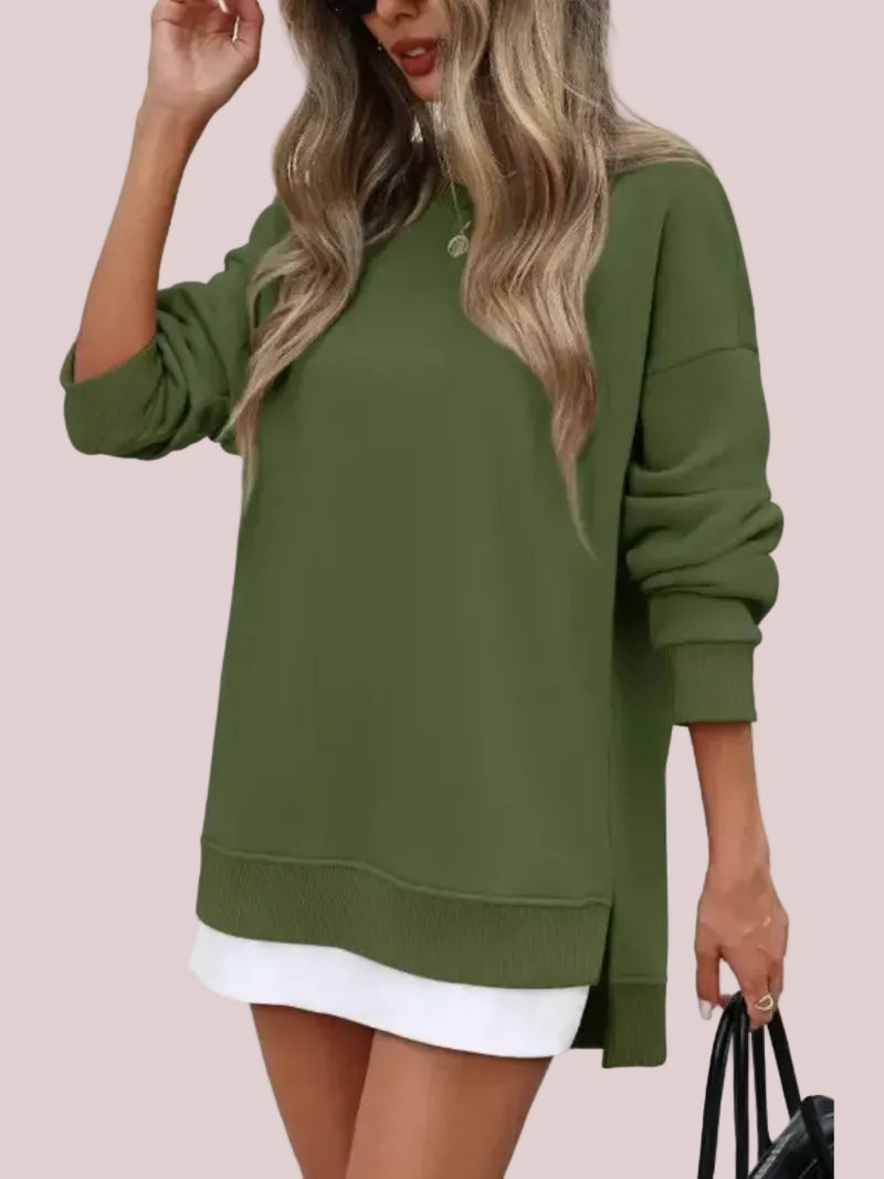 Women's Casual Fall Oversized Crewneck Sweatshirt
