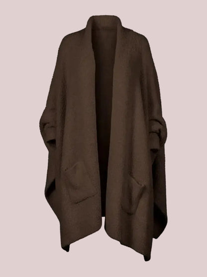 Women's Cozy Plush Poncho Shawl