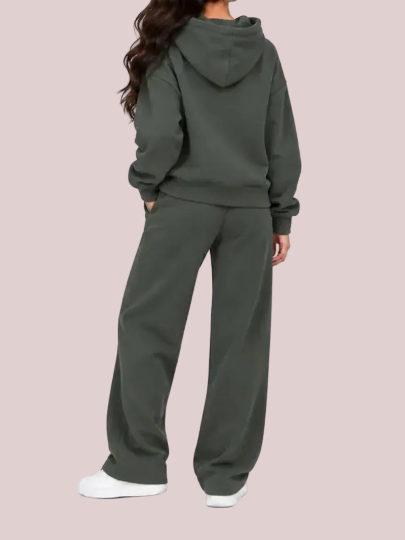 Women's 2-Piece Oversized Hoodie & Wide Leg Sweatpants Set