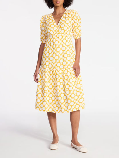 Women's Flowy Grace V-Neck Dress