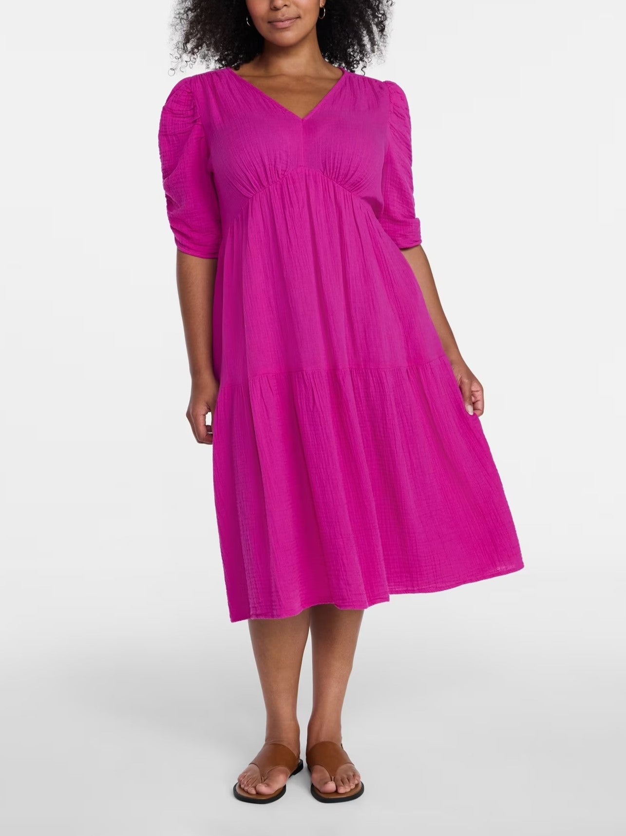Women's Flowy Grace V-Neck Dress