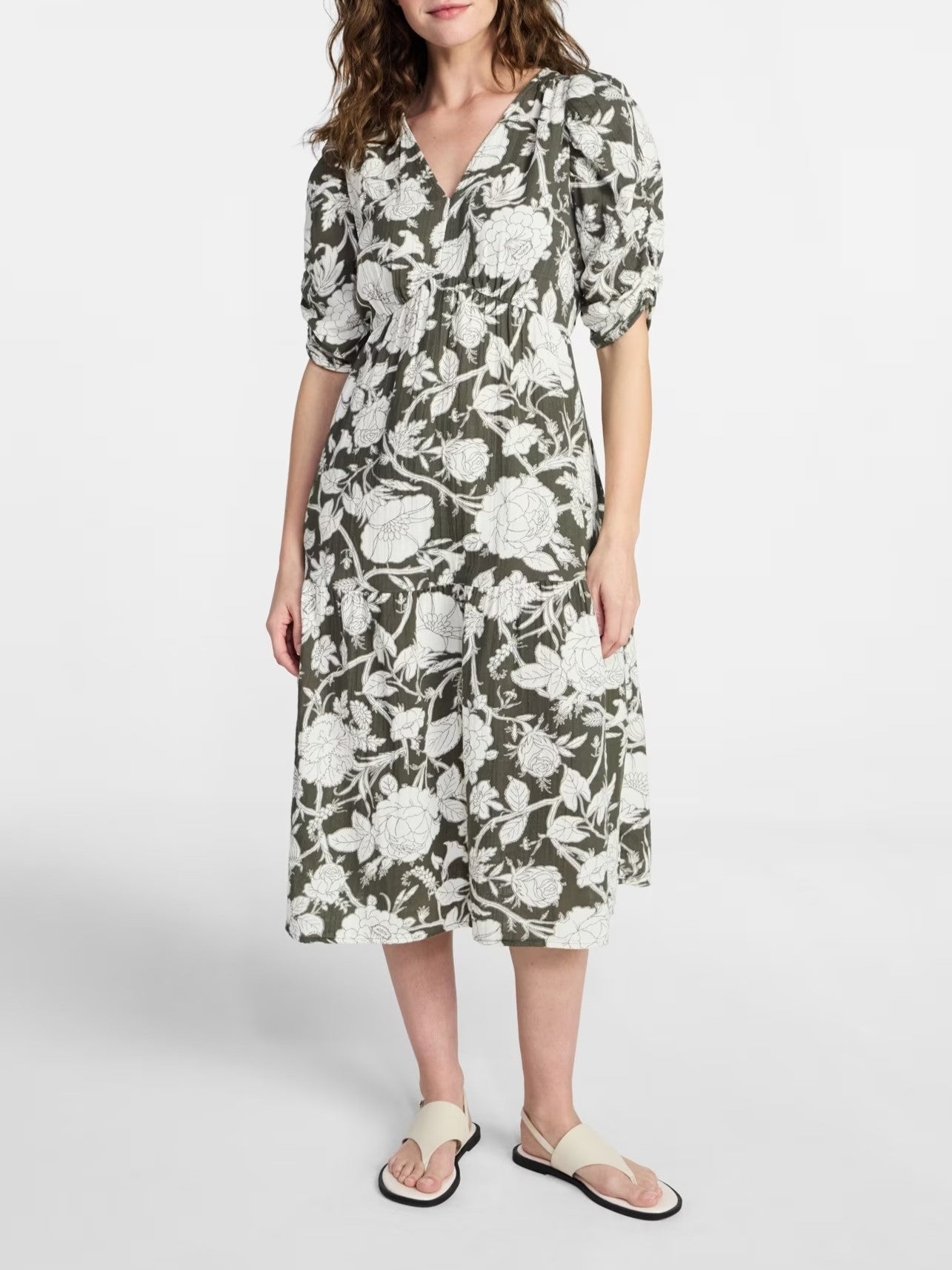 Women's Flowy Grace V-Neck Dress