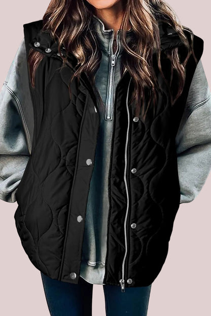Womens Lightweight Quilted Puffer Vest With Pockets