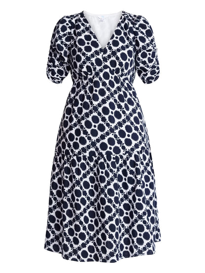 Women's Flowy Grace V-Neck Dress