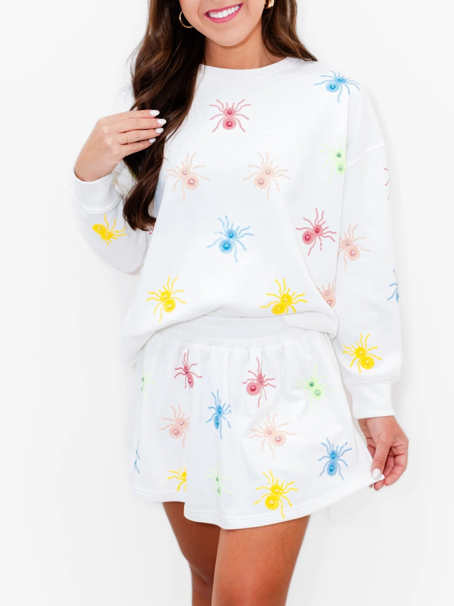 Women's Colorful Spider Matching Outfit