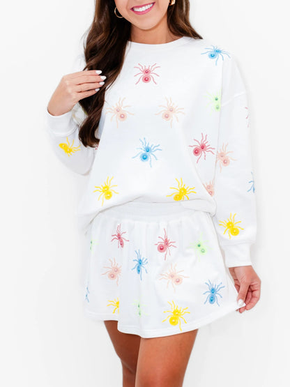 Women's Colorful Spider Matching Outfit