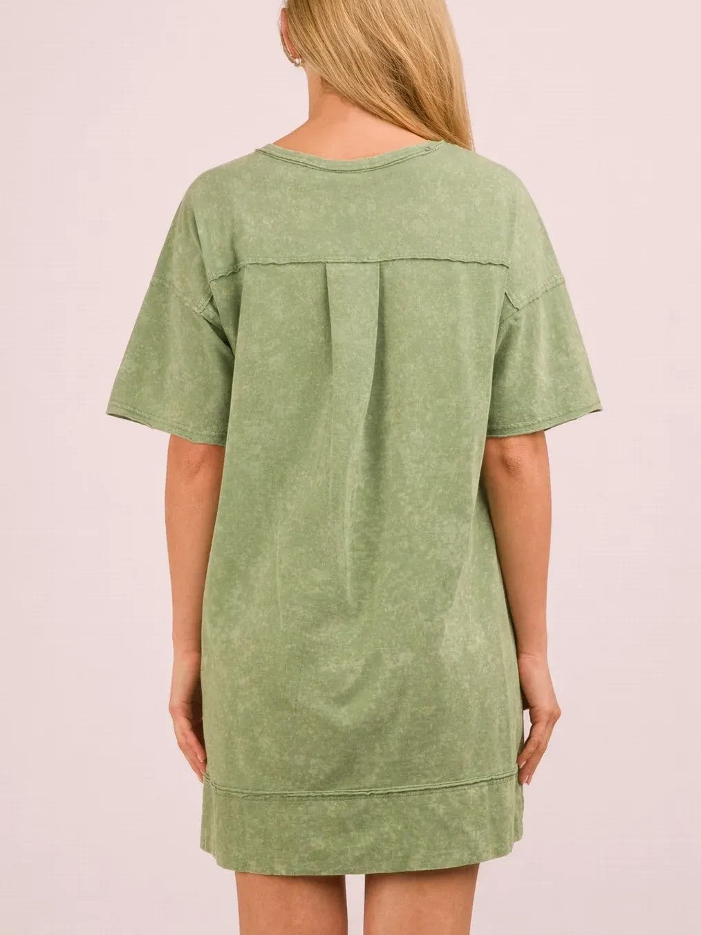 Women's Acid Wash T-shirt Dress