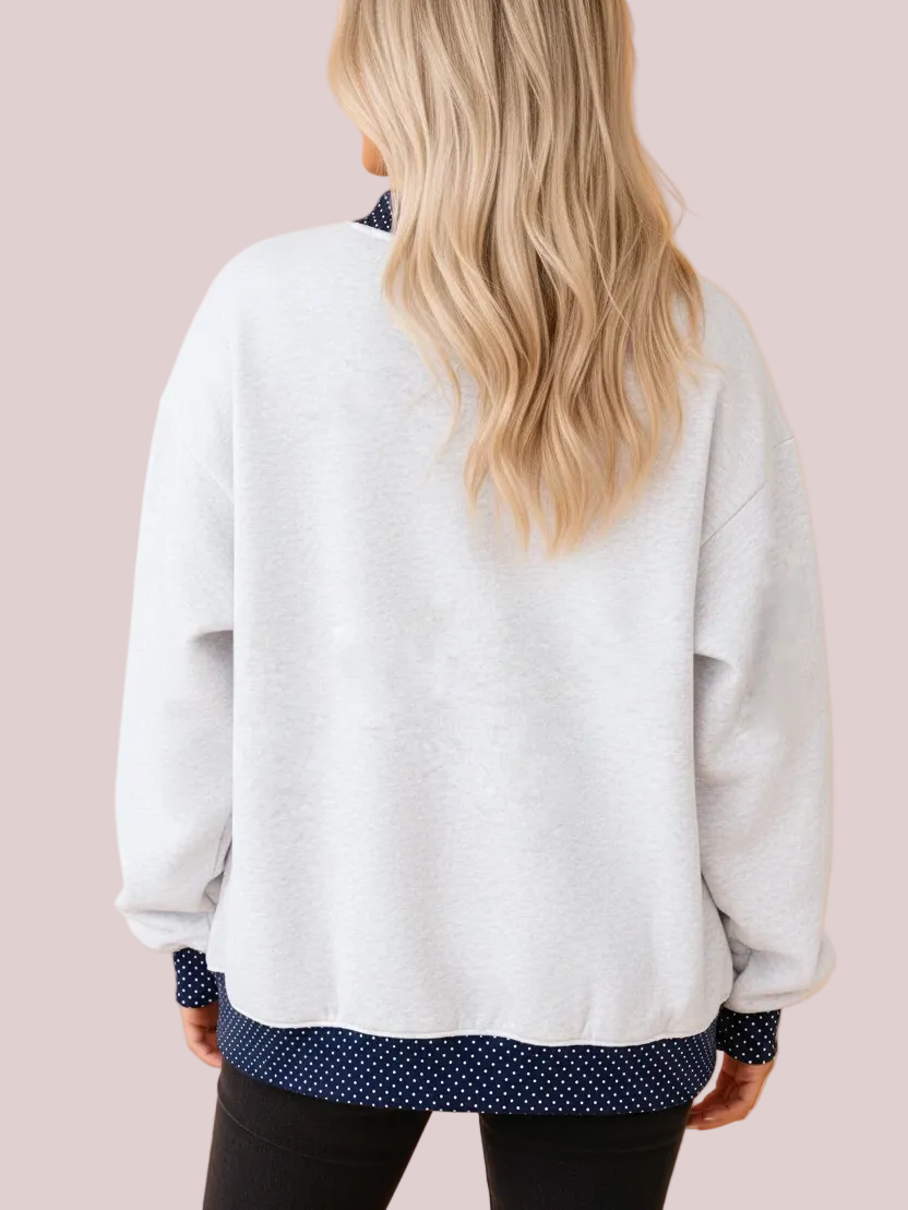 Women's JESUS Graphic Polka Dot Sweatshirt