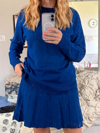 Women's Knit Sweater Skirt Set