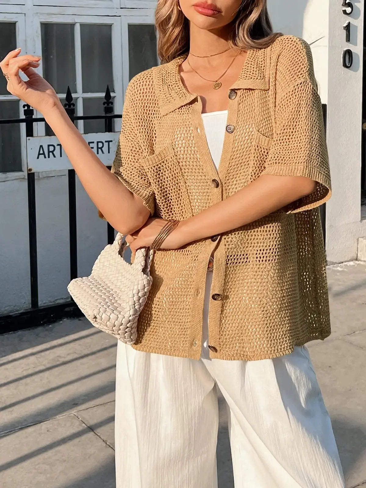 Women's Summer Breeze Crochet Knit Cardigan