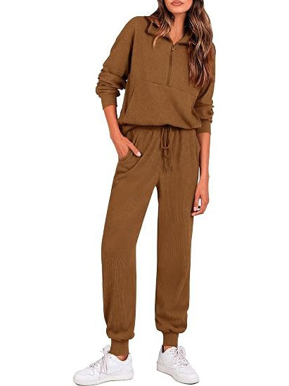 Women's Ribbed Knit Matching Lounge Sets