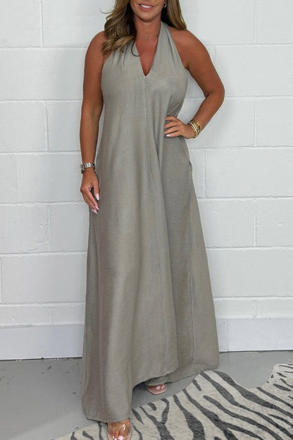 Women's T-Back Floaty Maxi Dress
