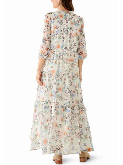 Women's Boho Breeze Drawstring Maxi Dress