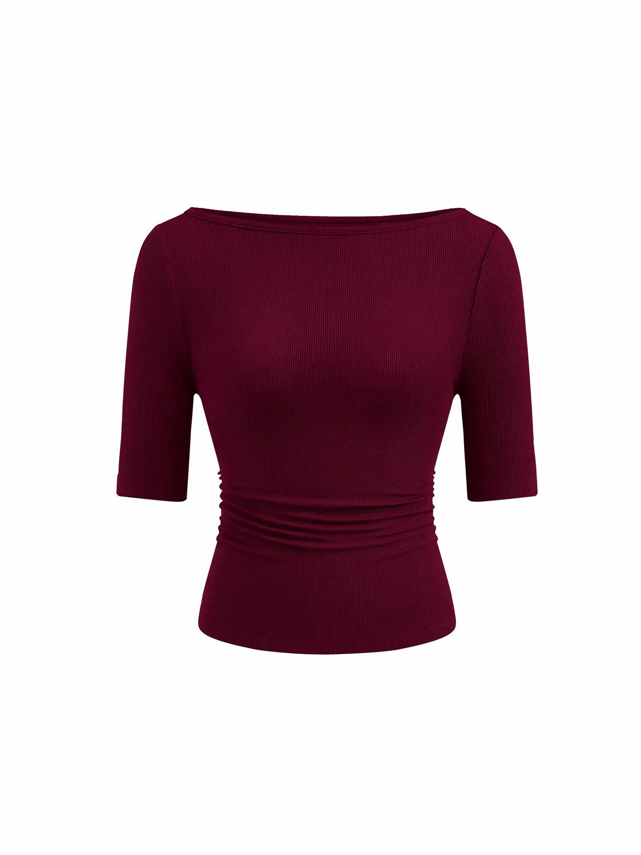 Women’s Basic Stretch Slim Fit Crew Neck T‑Shirt
