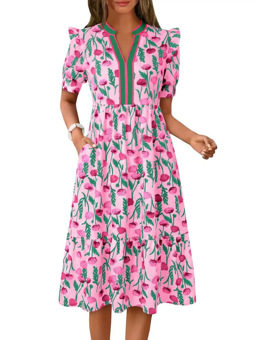 Women's Casual Floral Maxi Dress