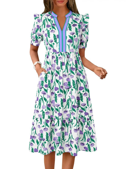 Women's Casual Floral Maxi Dress