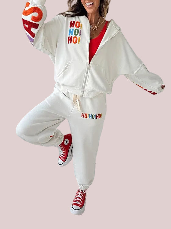 Women's Christmas Graphic Jogger Set