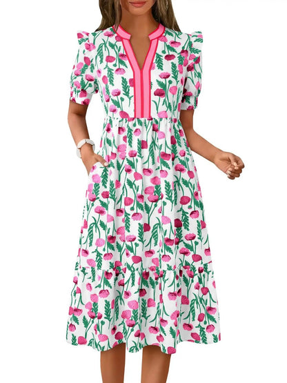 Women's Casual Floral Maxi Dress