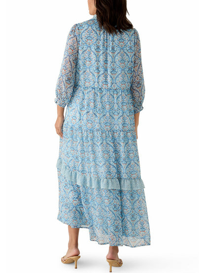 Women's Boho Breeze Drawstring Maxi Dress